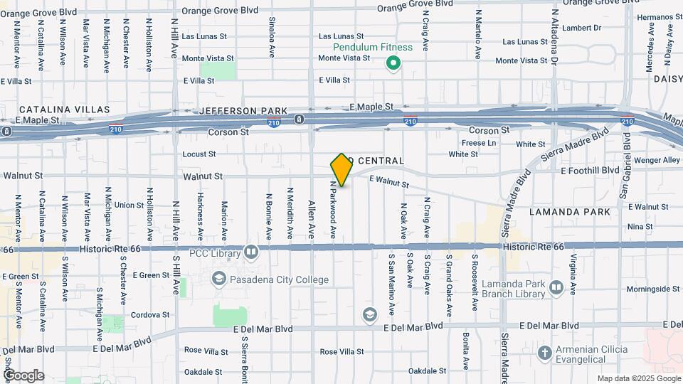 154 N Parkwood Ave Map and Location Details