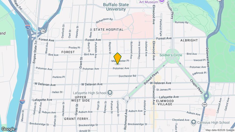 434 Potomac Ave, Unit 2 Map and Location Details