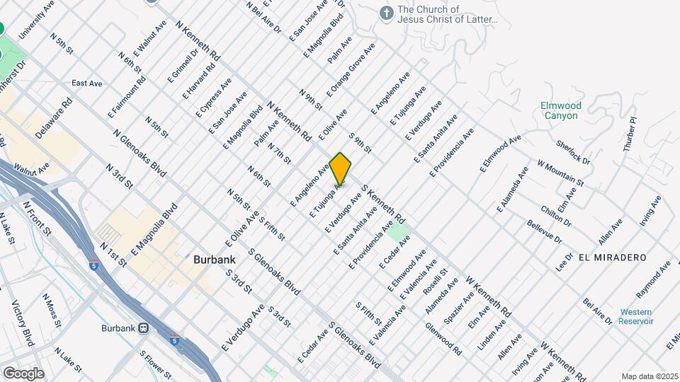 714 E Tujunga Ave Mapa y Detalles de la Ubicación