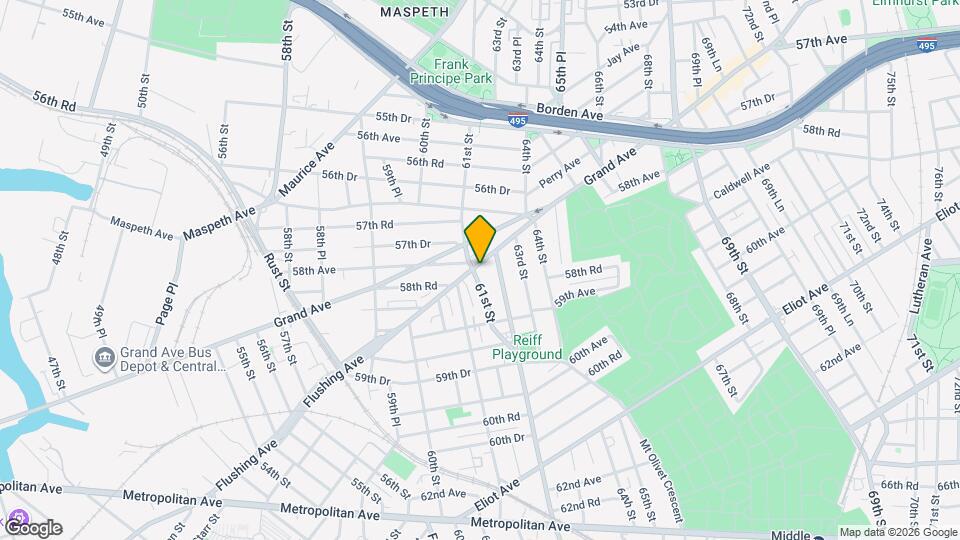 6104 Flushing Ave Map and Location Details