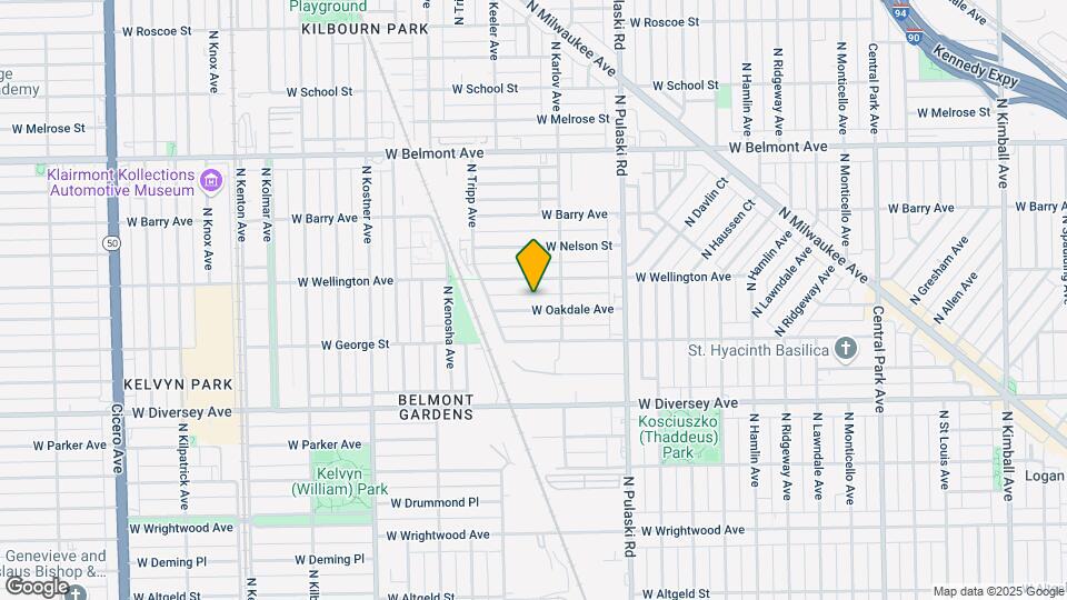 4124 W Oakdale Ave, Unit 1 Map and Location Details
