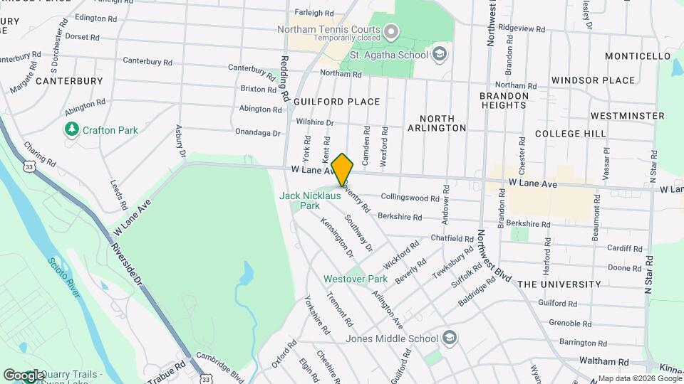 2505 Coventry Rd Map and Location Details