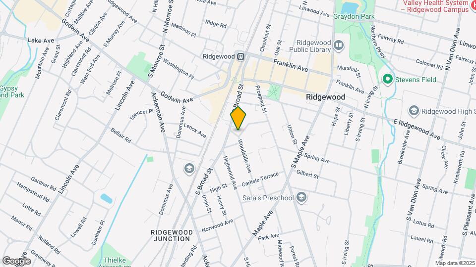 168 Woodside Ave Map and Location Details