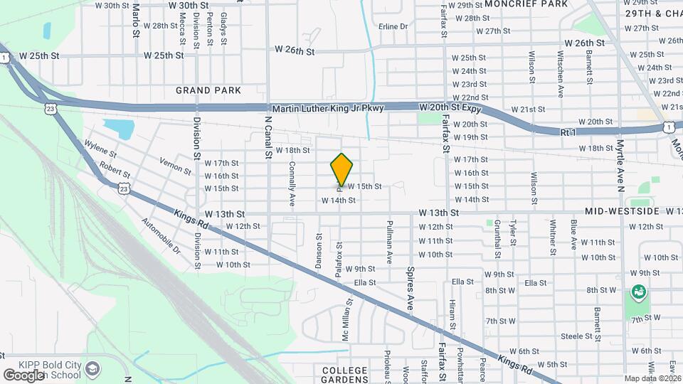 2040 W 15th St Map and Location Details