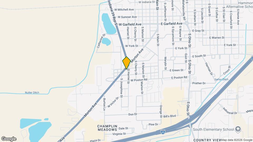 1320 -1340 S Harriet St Map and Location Details