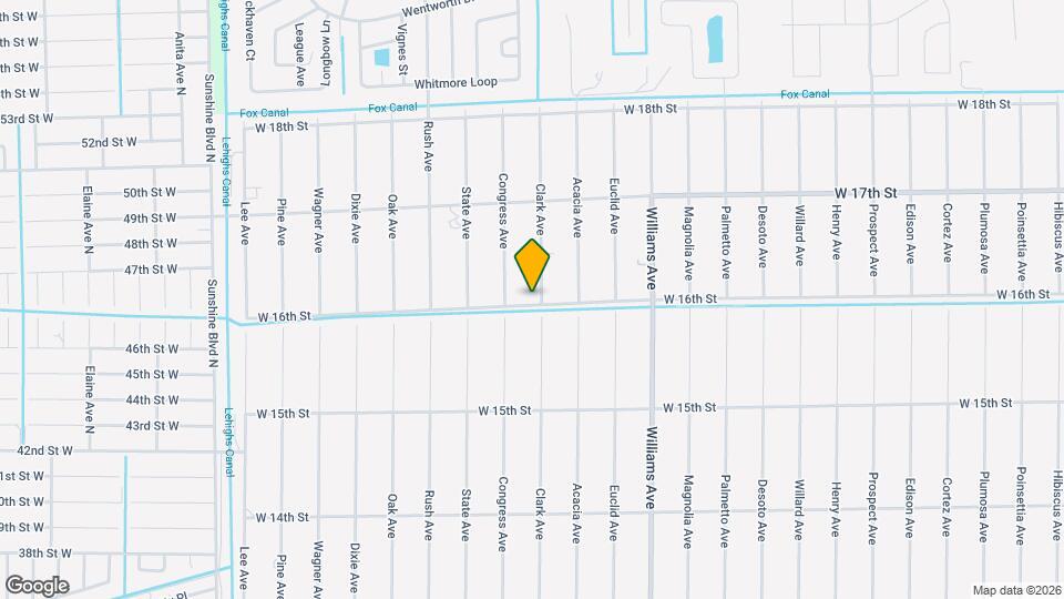 1601 Clark Ave Map and Location Details