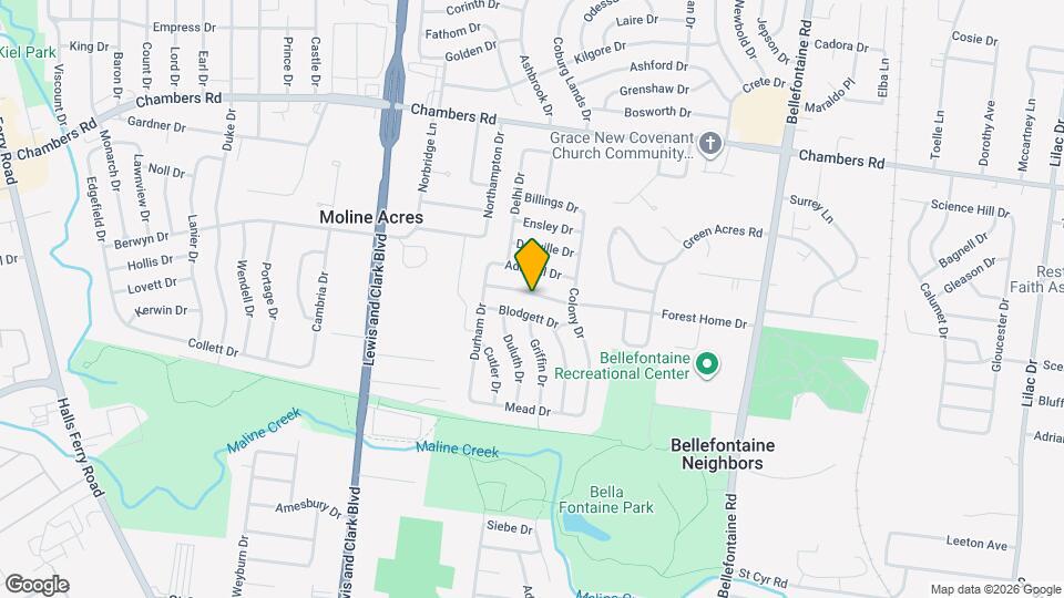 1232 Forest Home Dr Map and Location Details