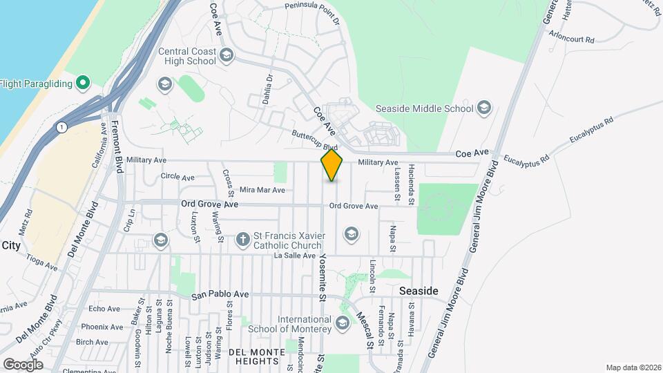 2045 Mariposa St Mapa y Detalles de la Ubicación