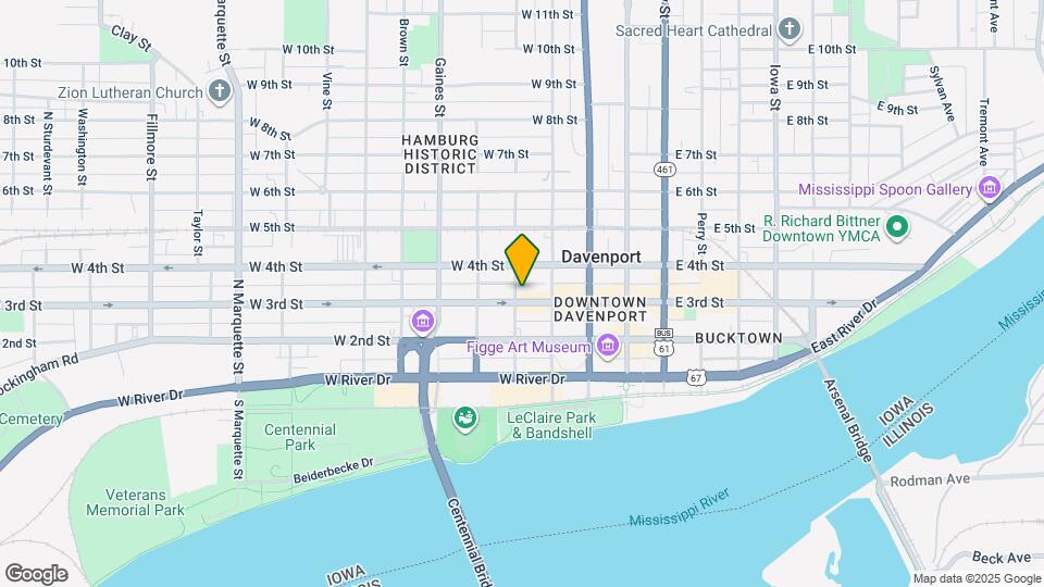 432 W 3rd St Mapa y Detalles de la Ubicación