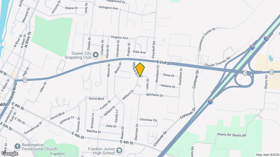 114 Millard Dr Map and Location Details