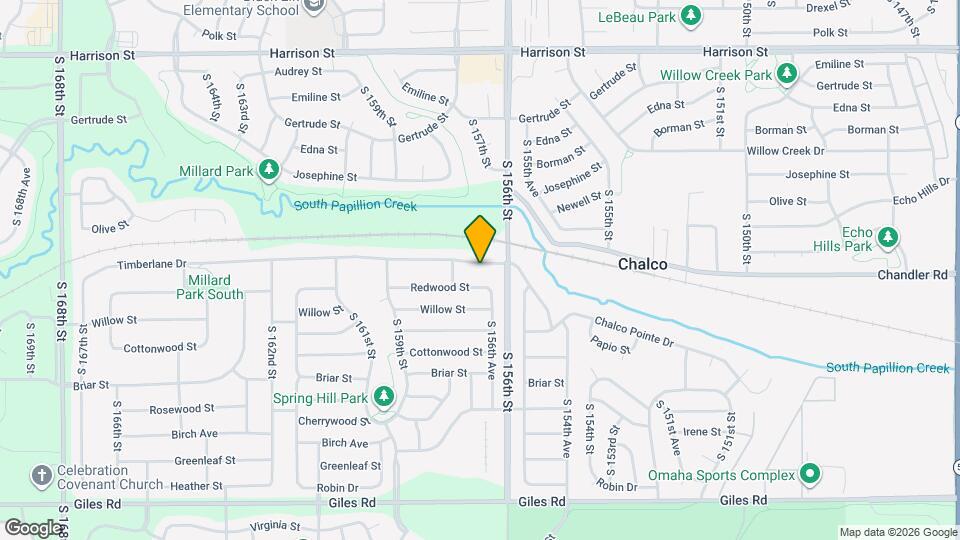 15613 Timberlane Dr Map and Location Details