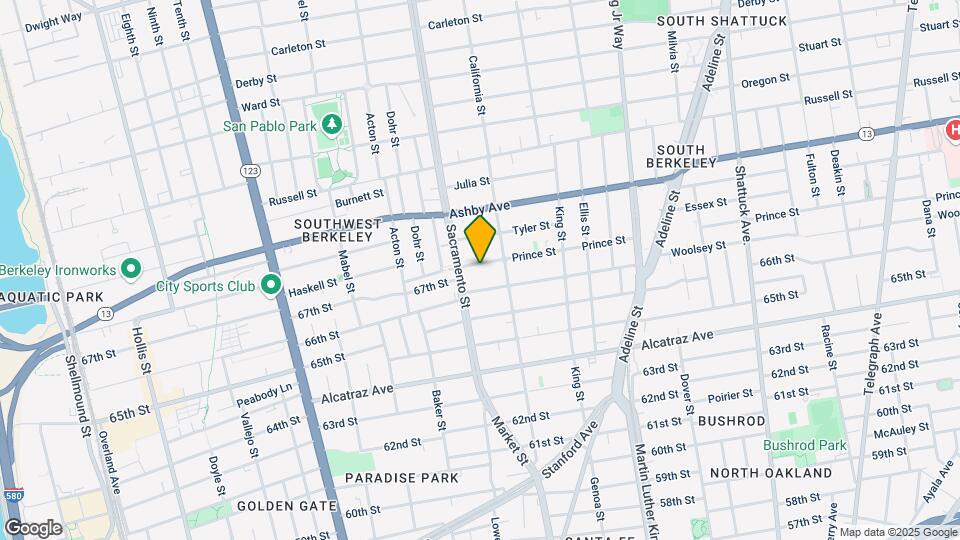 1522 Prince St Mapa y Detalles de la Ubicación