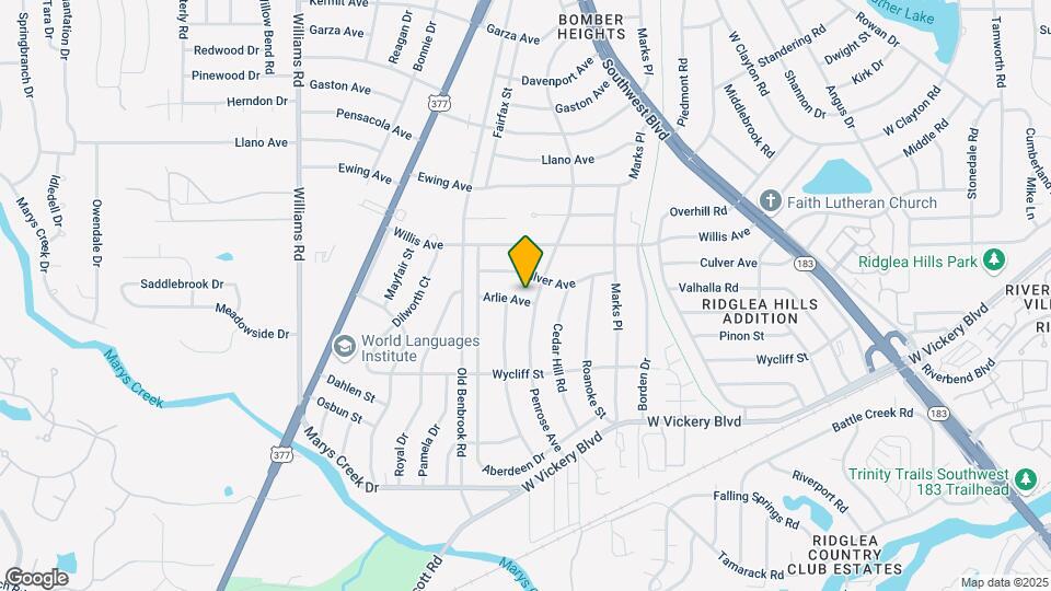 7404 Arlie Ave Map and Location Details
