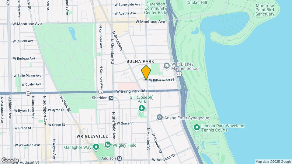 4030 N Clarendon Ave Mapa y Detalles de la Ubicación