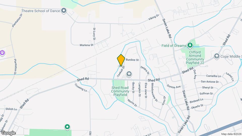 1419 Teekell St Map and Location Details