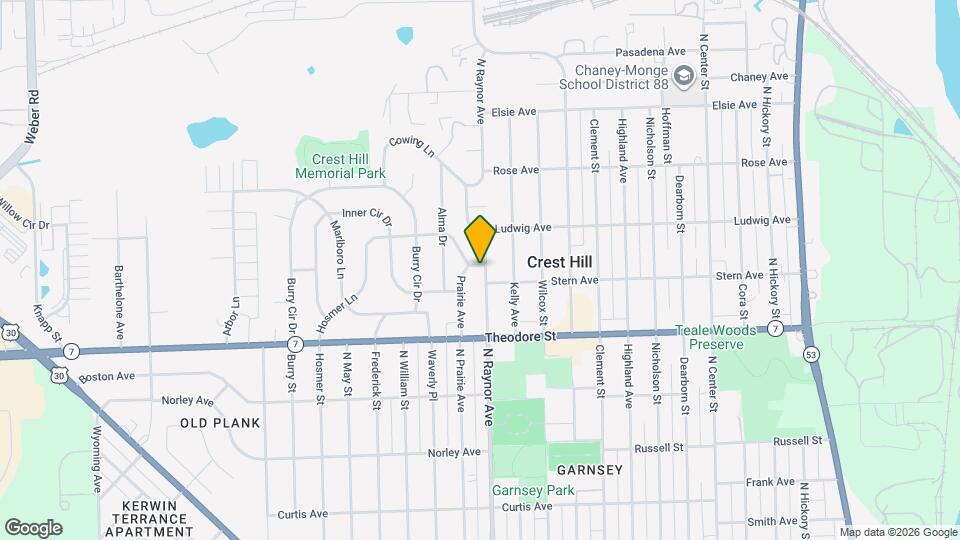 1640 N Prairie Ave Map and Location Details