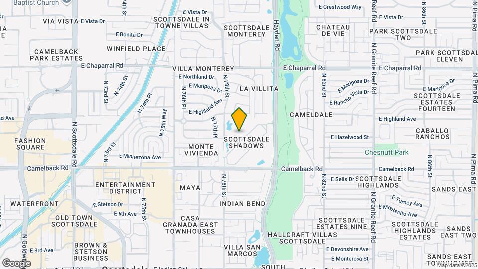 7850 Camelback Rd-Unit -109 Mapa y Detalles de la Ubicación