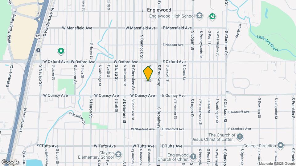 4217 S Acoma St Map and Location Details