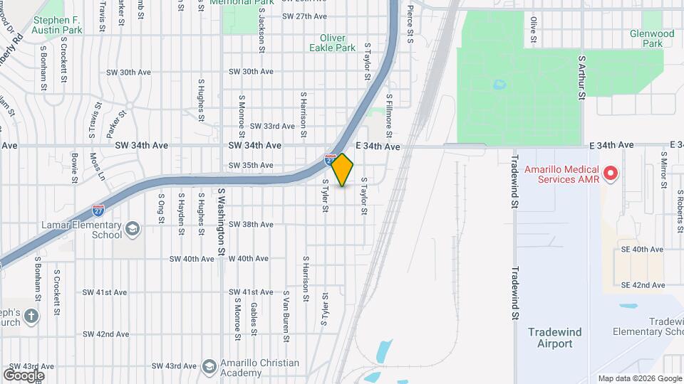 3602 S Polk St Map and Location Details