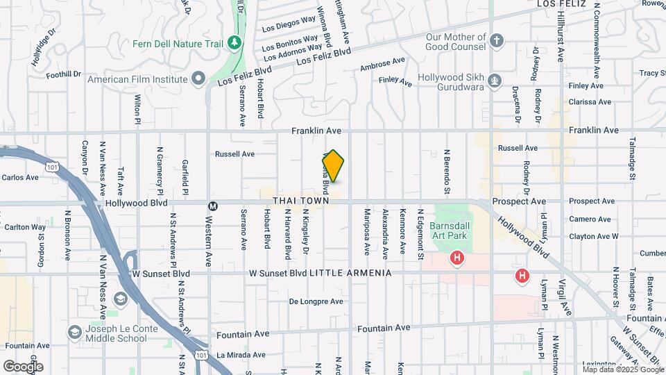 1722 Winona Blvd Map and Location Details
