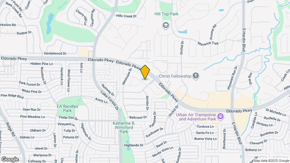 4504 Cedar Crest Dr Map and Location Details
