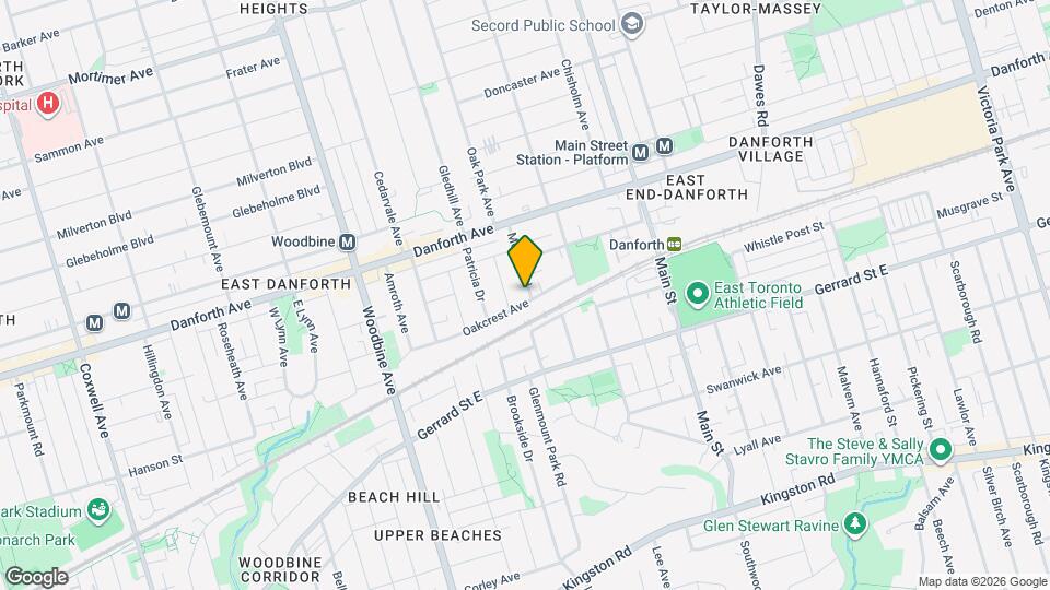 156 Oakcrest Ave Map and Location Details