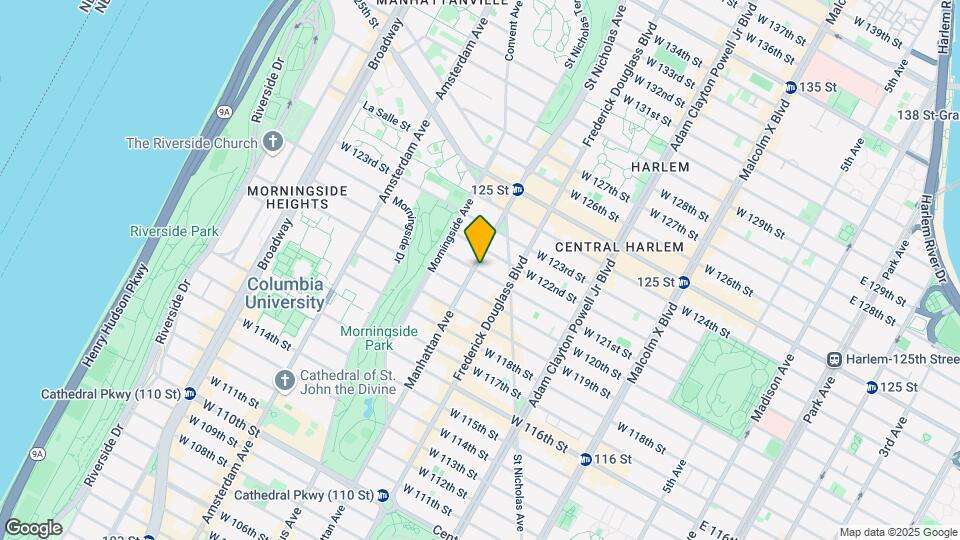 317 W 121st St Map and Location Details