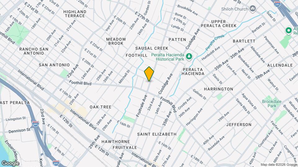 2119 Fruitvale Ave Map and Location Details