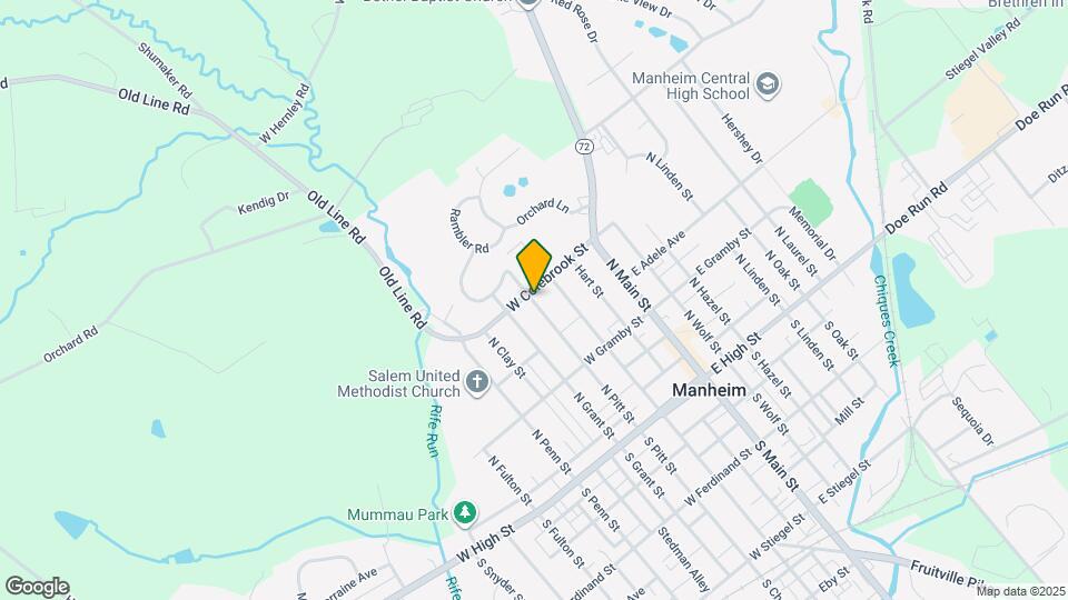 121 W Colebrook St Map and Location Details