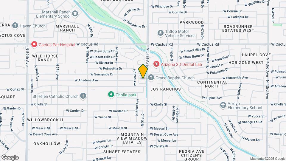 11640 N 51st Ave Map and Location Details