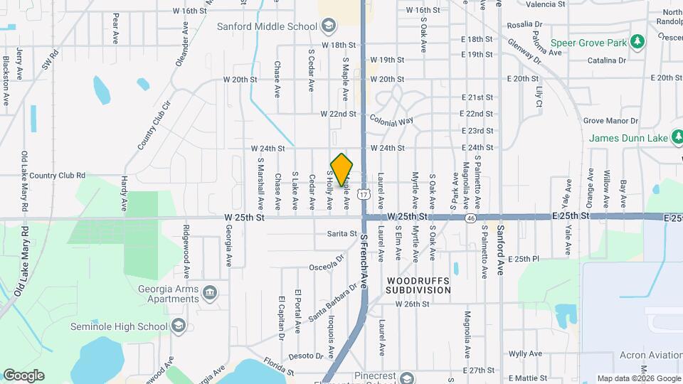 2428 S Maple Ave Map and Location Details