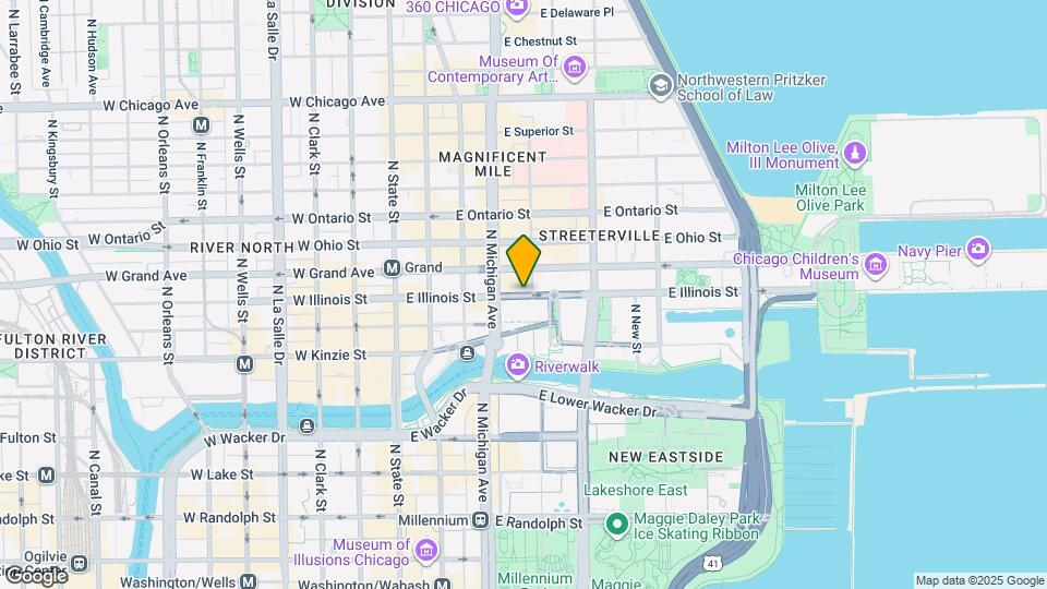188 E Illinois St Map and Location Details