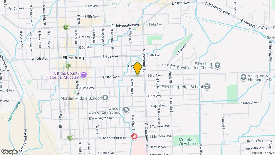 706 E 3rd Ave Map and Location Details