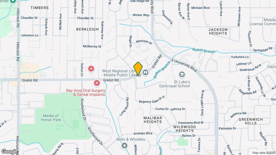 1401 Regency Oaks Dr Map and Location Details