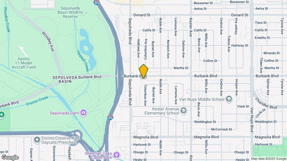 15206 Burbank Blvd Map and Location Details