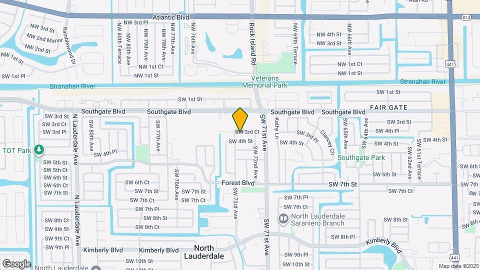 7212 SW 3rd Ct Map and Location Details