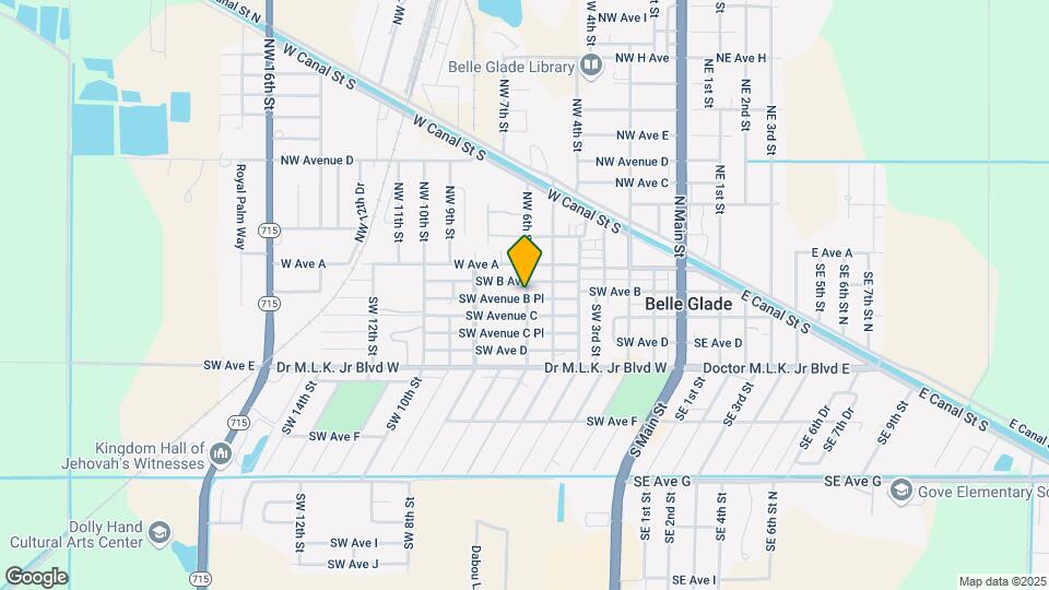 216 SW 6TH STREET, BELLE GLADE, FL 33430 Map and Location Details