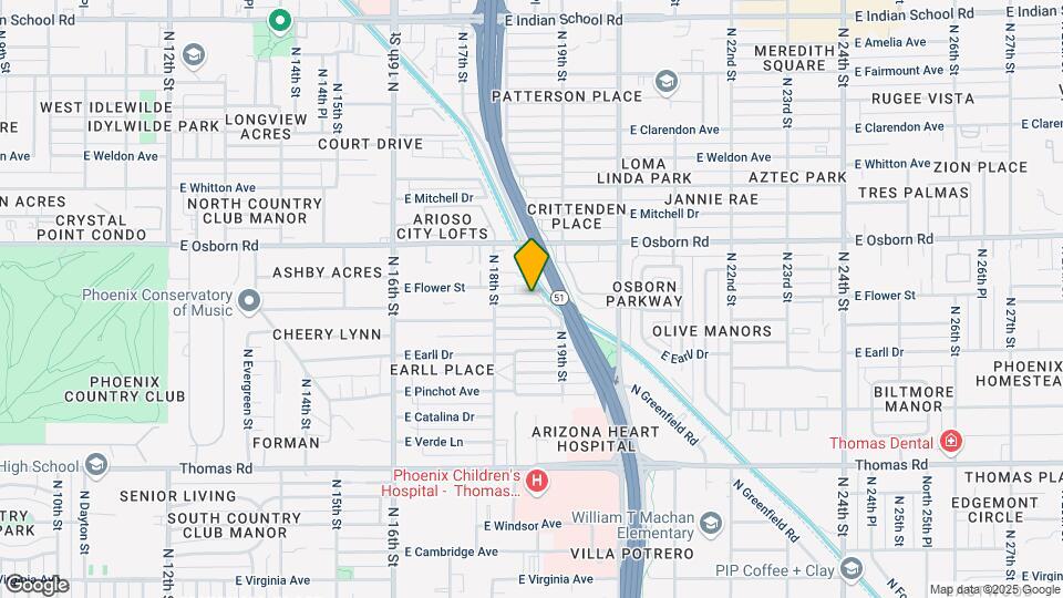 1832 E Monterey Way Map and Location Details