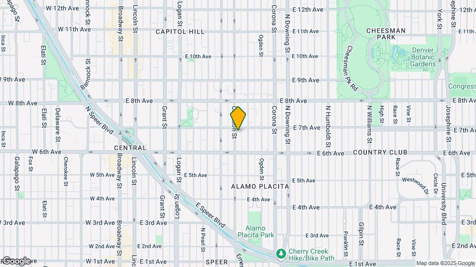 682 N Clarkson St Map and Location Details