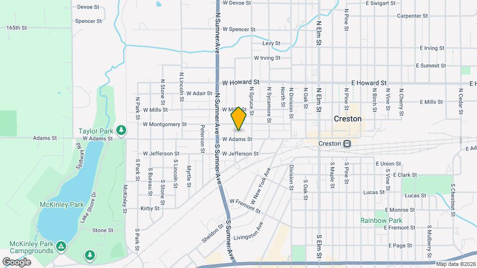 711 W Adams St Map and Location Details