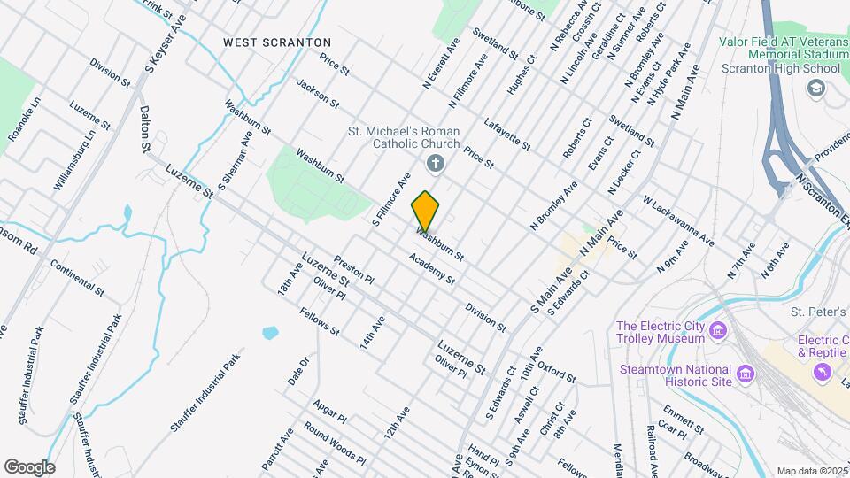 1605 Washburn St Map and Location Details