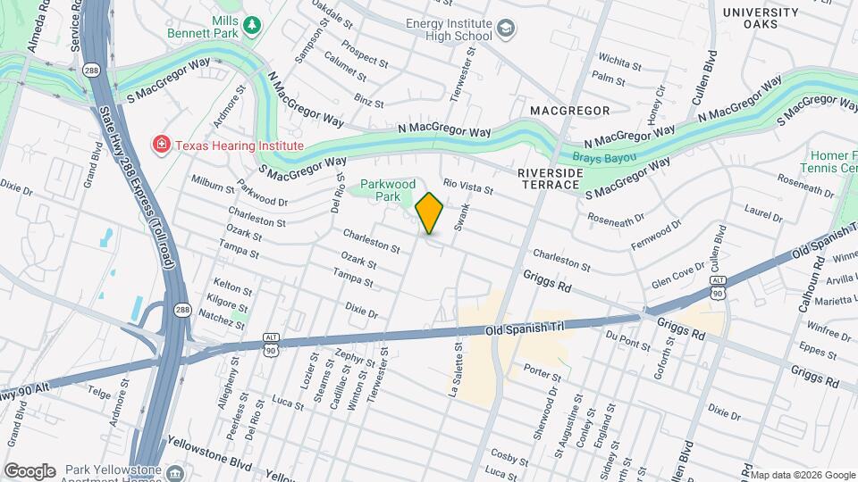 3622 Griggs Rd Mapa y Detalles de la Ubicación