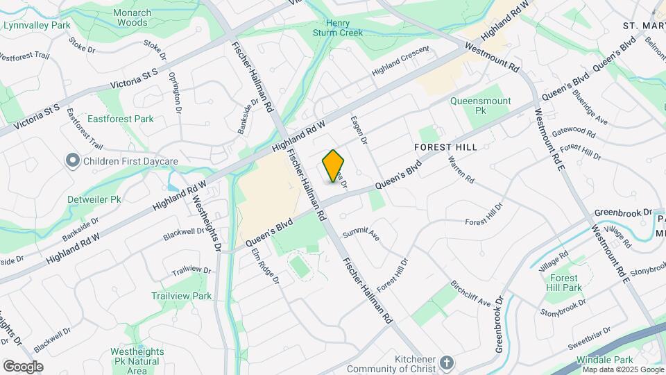 86 Overlea Crescent Map and Location Details