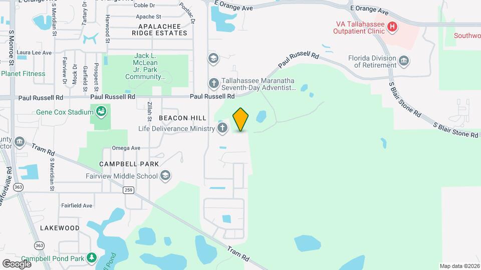 1211 Paul Russell Rd Map and Location Details