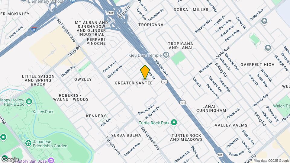 1400 Dubert Ln Mapa y Detalles de la Ubicación