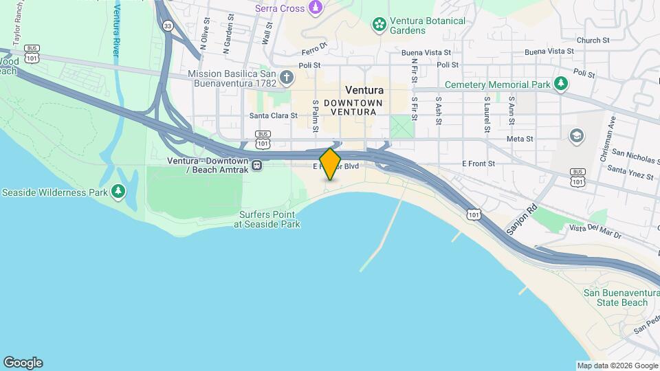 Beachfronter Apartments Map and Location Details