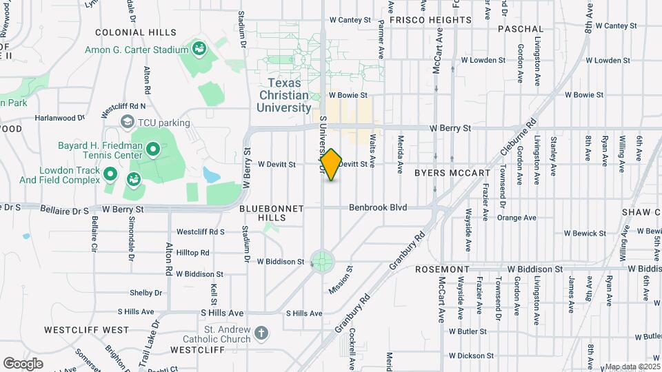 3229 S University Dr Map and Location Details