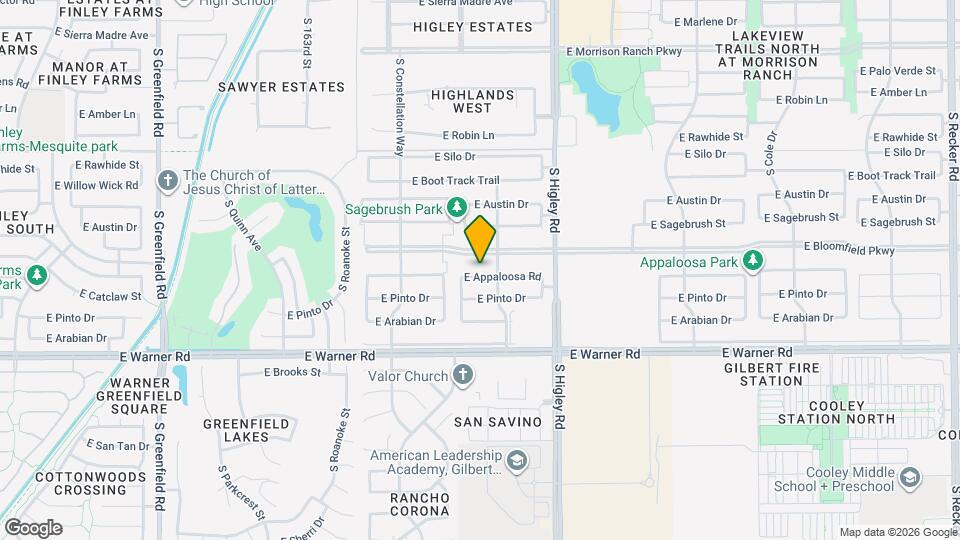 3056 E Appaloosa Rd Mapa y Detalles de la Ubicación
