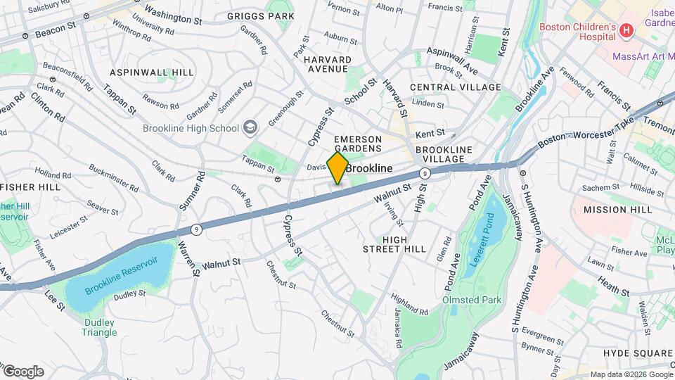 229 Boylston St Map and Location Details