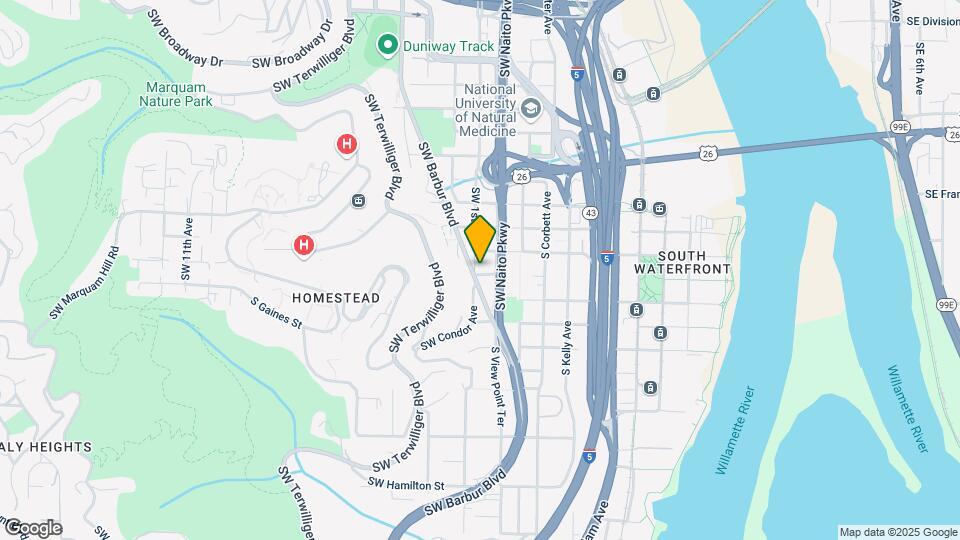3538 SW Barbur Blvd Map and Location Details